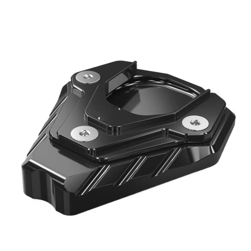 DUSHUO Motorrad Ständer Seite Stehen Pad Erweiterung Zubehör Für DRZ400S 2000-2024 Für DRZ400SM 2005-2024 Für DRZ 400S Stützplatte(Black) von DUSHUO