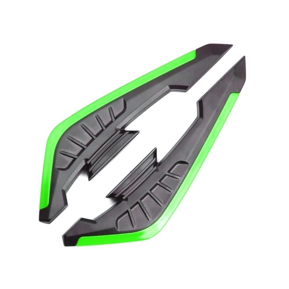DUSHUO Spoiler Flügel 1 Paar Motorrad Winglets Spoiler Aerodynamischer Flügel Seitenverkleidung Winglets Wind Wing Motorrad Roller Zubehör(Green) von DUSHUO