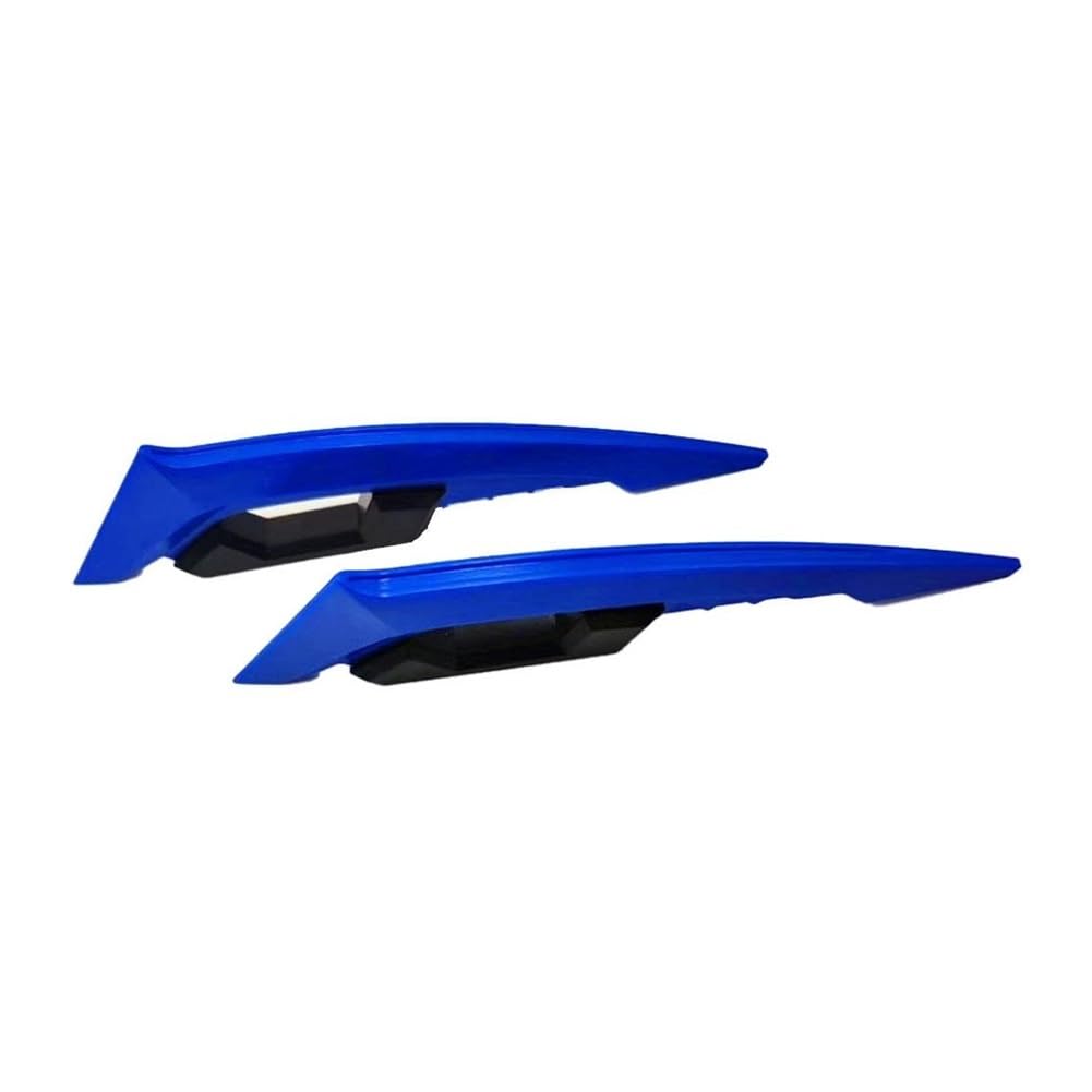 DUSHUO Spoiler Flügel 1 Paar Universal Motorrad Winglet Aerodynamischer Spoiler Dynamischer Flügel Dekoration Aufkleber Für Motorrad Roller(Blue) von DUSHUO