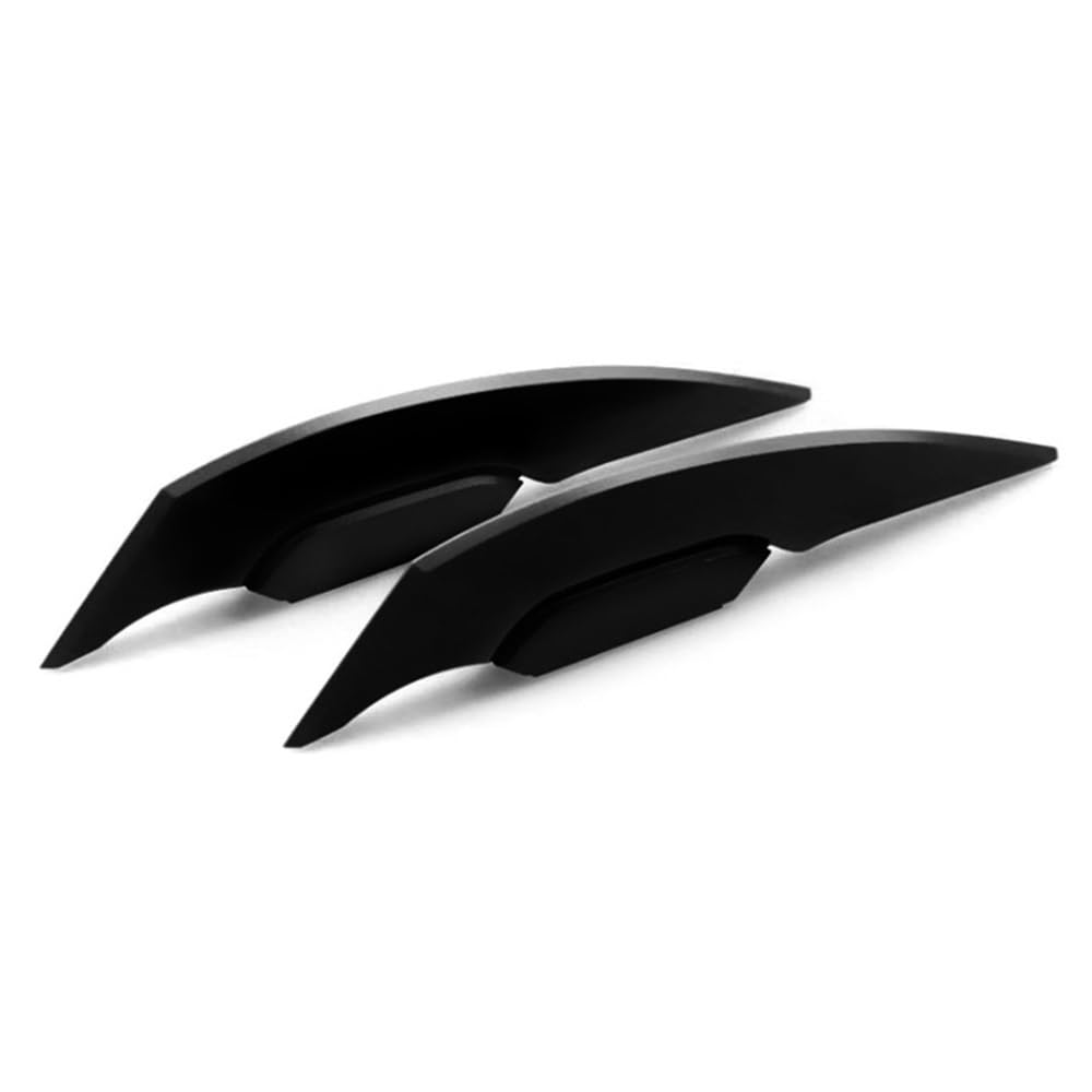 DUSHUO Spoiler Flügel 1 Paar Universal-Motorrad-Winglet Aerodynamischer Spoiler Dynamischer Flügel-Dekorationsaufkleber Für Motorrad Roller(Black) von DUSHUO