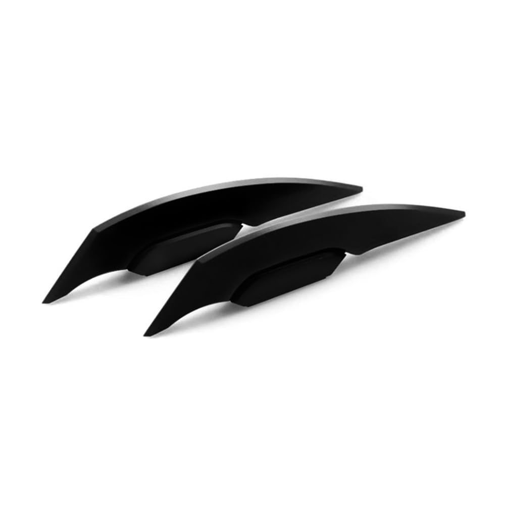 DUSHUO Spoiler Flügel 1 Paar Universal-Motorrad-Winglet Aerodynamischer Spoiler Dynamischer Flügel-Dekorationsaufkleber Für Motorrad Roller(Black) von DUSHUO