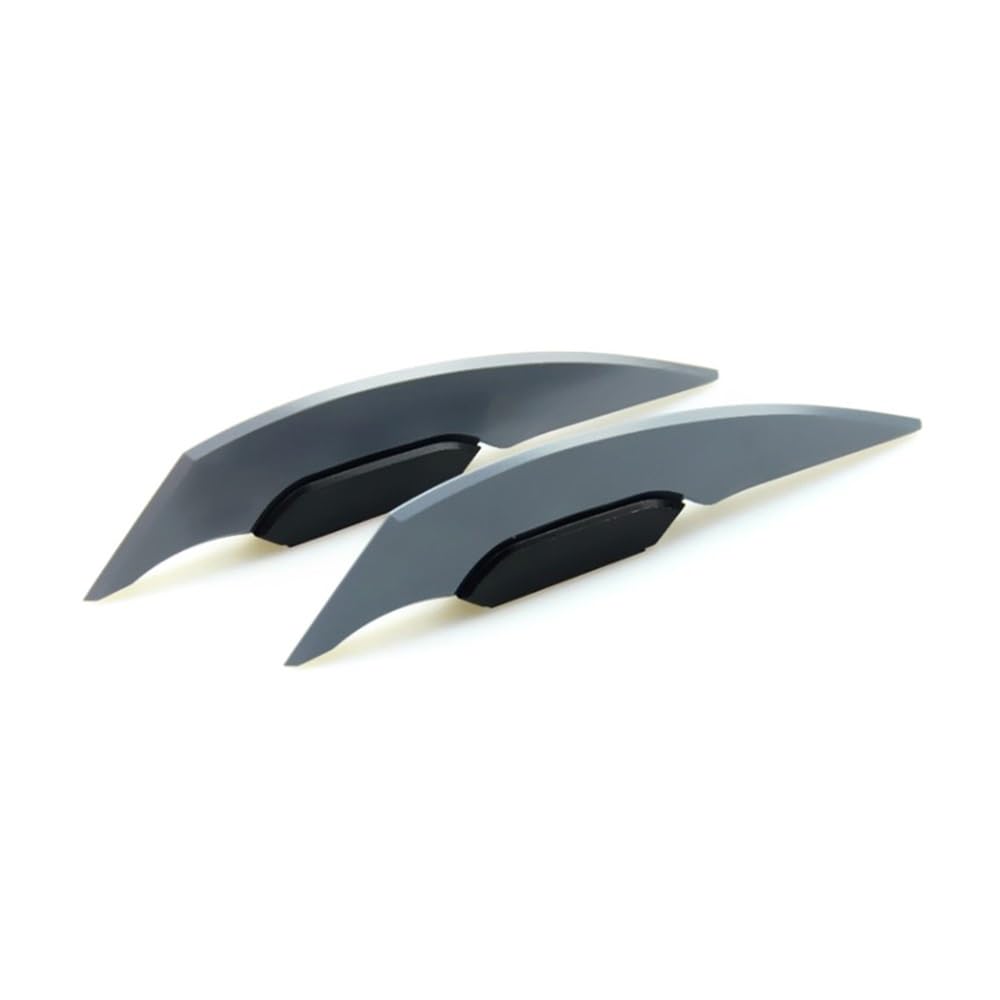 DUSHUO Spoiler Flügel 1 Paar Universal-Motorrad-Winglet Aerodynamischer Spoiler Dynamischer Flügel-Dekorationsaufkleber Für Motorrad Roller(Gray) von DUSHUO