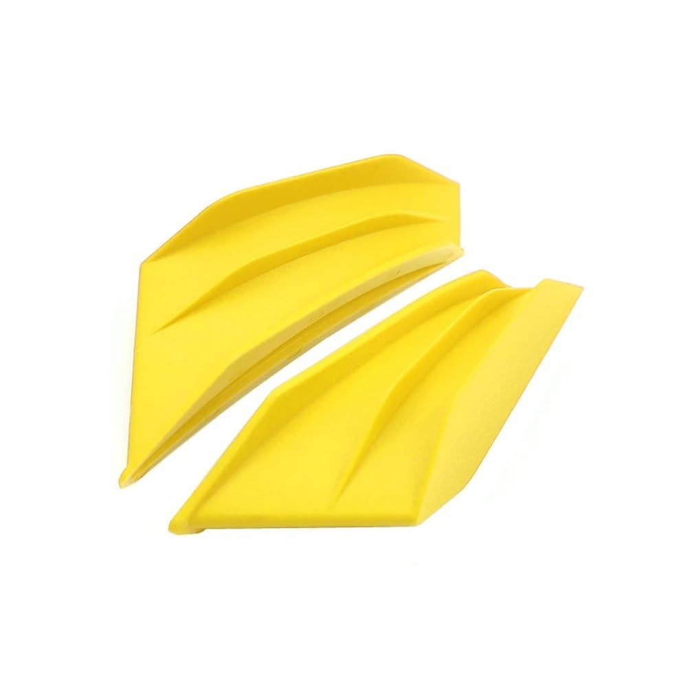 DUSHUO Spoiler Flügel 2 Stücke Motorrad Spoiler Flügel Winglet Aerodynamische Aufkleber Für Für SMAX155(Yellow) von DUSHUO
