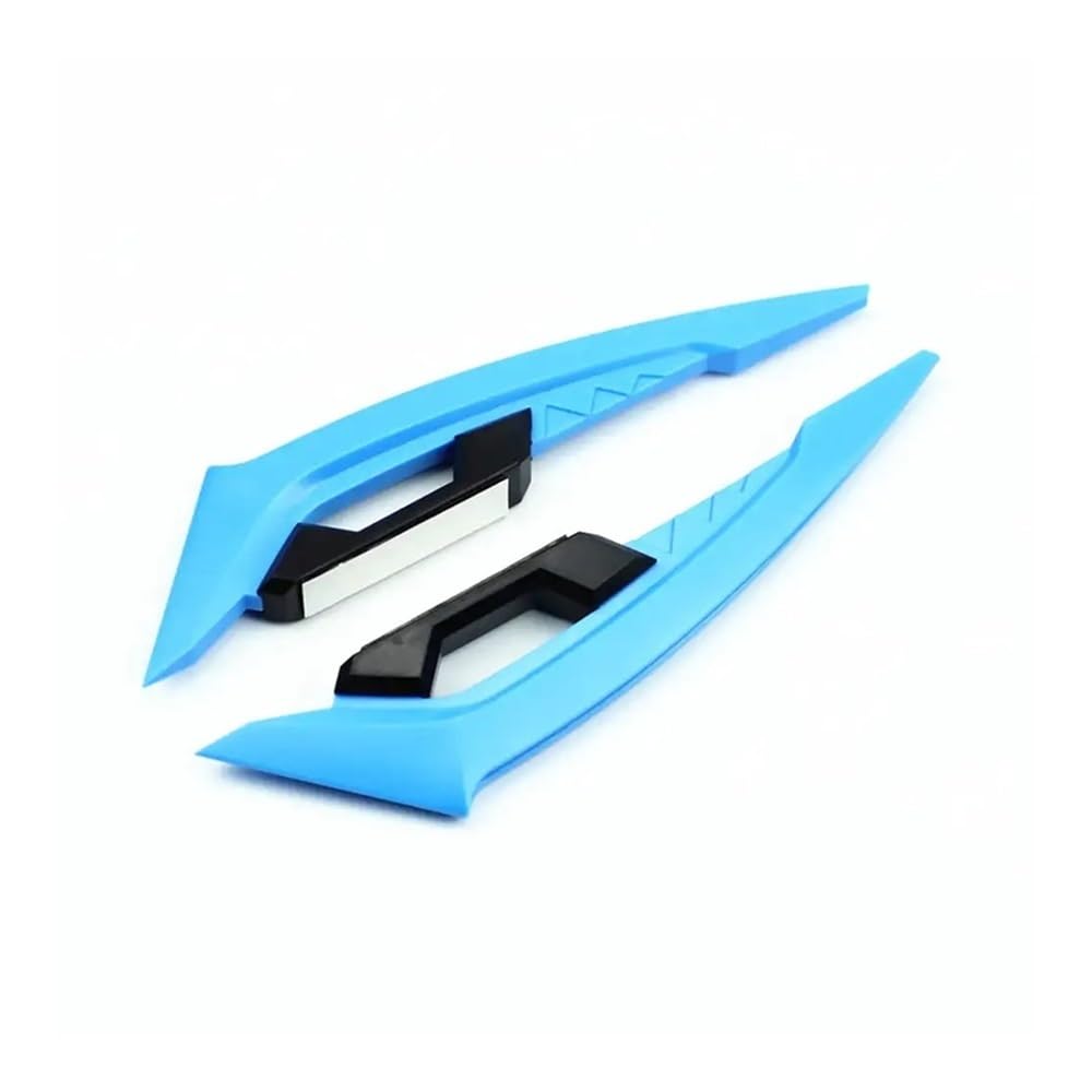 DUSHUO Spoiler Flügel 2 Stücke Motorrad Winglets Vorderseite Spoiler Aerodynamische Flügel Set Feste Windflügel Dekoration Aufkleber(Color-08) von DUSHUO