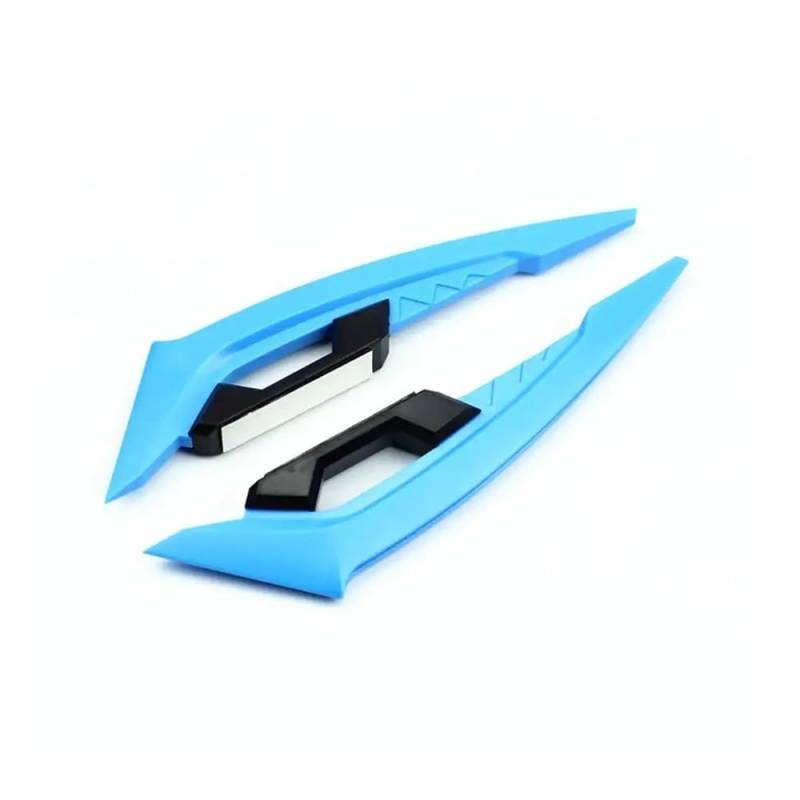 DUSHUO Spoiler Flügel 2 Stücke Motorrad Winglets Vorderseite Spoiler Aerodynamische Flügel Set Feste Windflügel Dekoration Aufkleber(Color-08) von DUSHUO