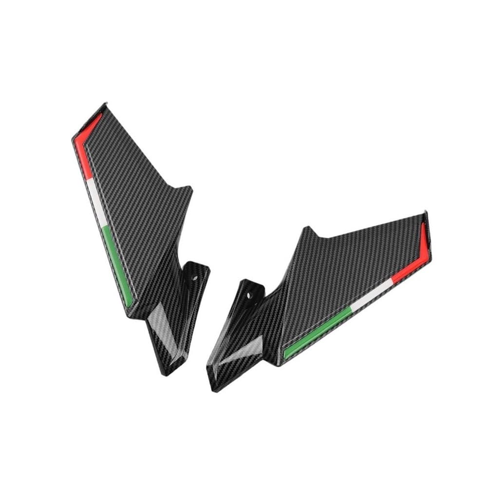DUSHUO Spoiler Flügel Aerodynamische Winglets Für Motorräder Verkleidungs-Winglets Seitenflügel Seitenwindflügel Spoiler Verkleidung Seitenverkleidungen, Motorrad-Flügel-Set(Color-B) von DUSHUO
