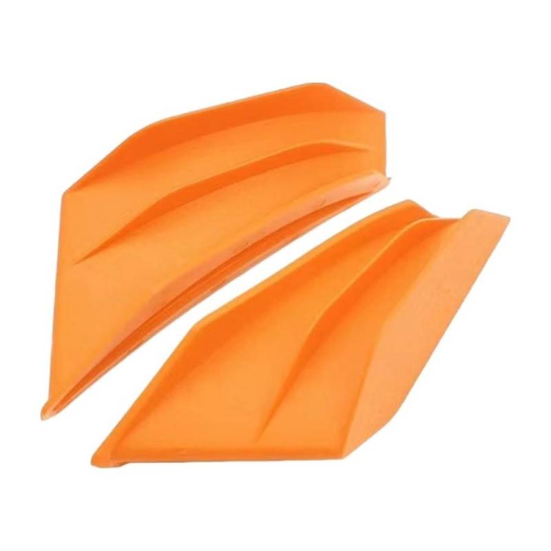 DUSHUO Spoiler Flügel Aerodynamischer Flügelspoiler Motorradflügel Motorradverkleidung Winglets Motorradspoilerflügel Motorrad Aerodynamische Winglets(Orange) von DUSHUO