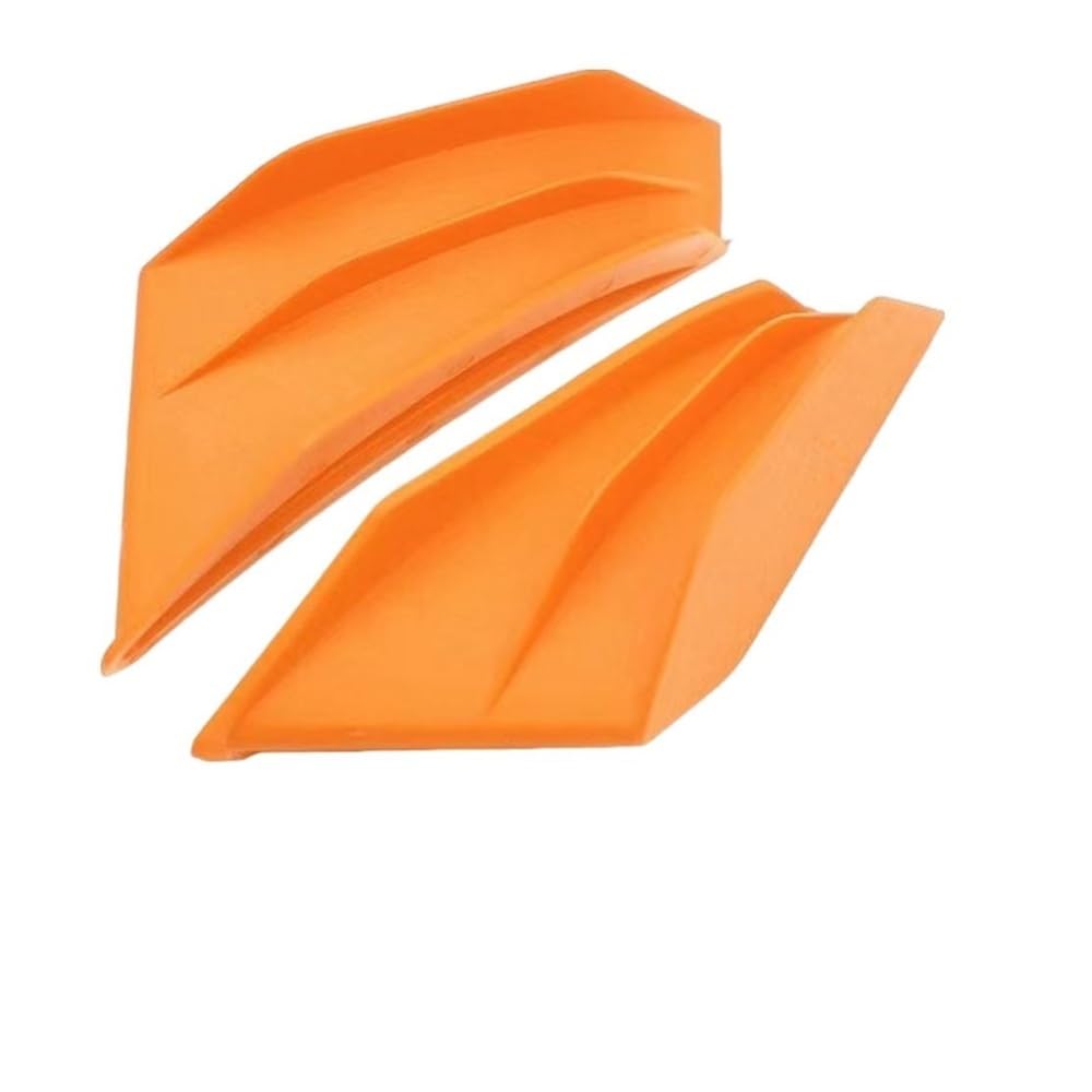 DUSHUO Spoiler Flügel Aerodynamischer Flügelspoiler Seitenverlängerung Winglet Motorrad-Spoiler Motorrad-Winglet Motorrad-aerodynamische Winglets(Orange) von DUSHUO