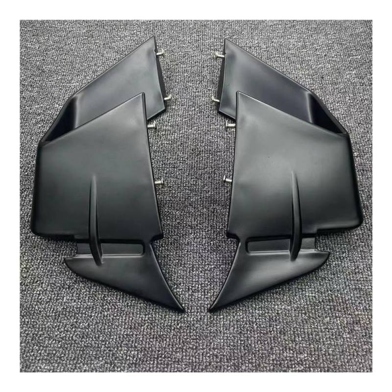 DUSHUO Spoiler Flügel Frontspoiler Feste Wind Winglets Motorrad Winglet Aerodynamische Flügel Kit Spoiler Für S1000RR Für M1000RR Für S1000RR 2019-2022(Black) von DUSHUO