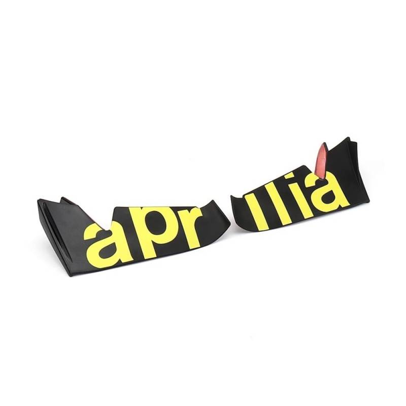 DUSHUO Spoiler Flügel Frontspoiler Winglet Aerodynamische Flügel Kit Spoiler Motorrad Zubehör Für Für RS660 Für RS 660 Für Rs660(Yellow) von DUSHUO