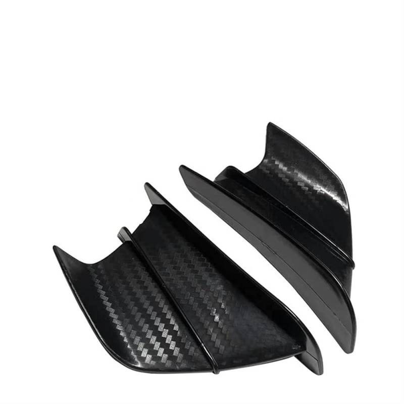 DUSHUO Spoiler Flügel Für H2/H2R Roller Motorrad Winglet Aerodynamische Flügel Kit Spoiler Motorrad(Black-2) von DUSHUO