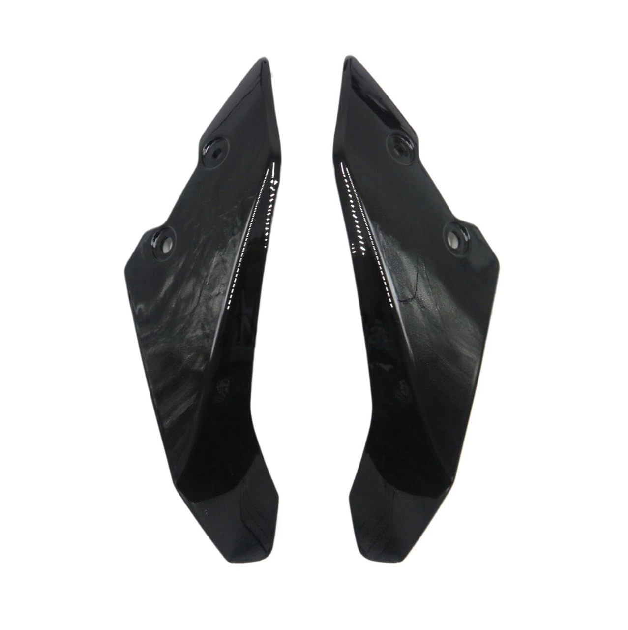 DUSHUO Spoiler Flügel Für MT10 Für MT 10 Für MT-10 2017-2020 Winglet Aerodynamische Flügel Kit Spoiler Front Scheinwerfer Untere Verkleidung(Bright Black-1) von DUSHUO