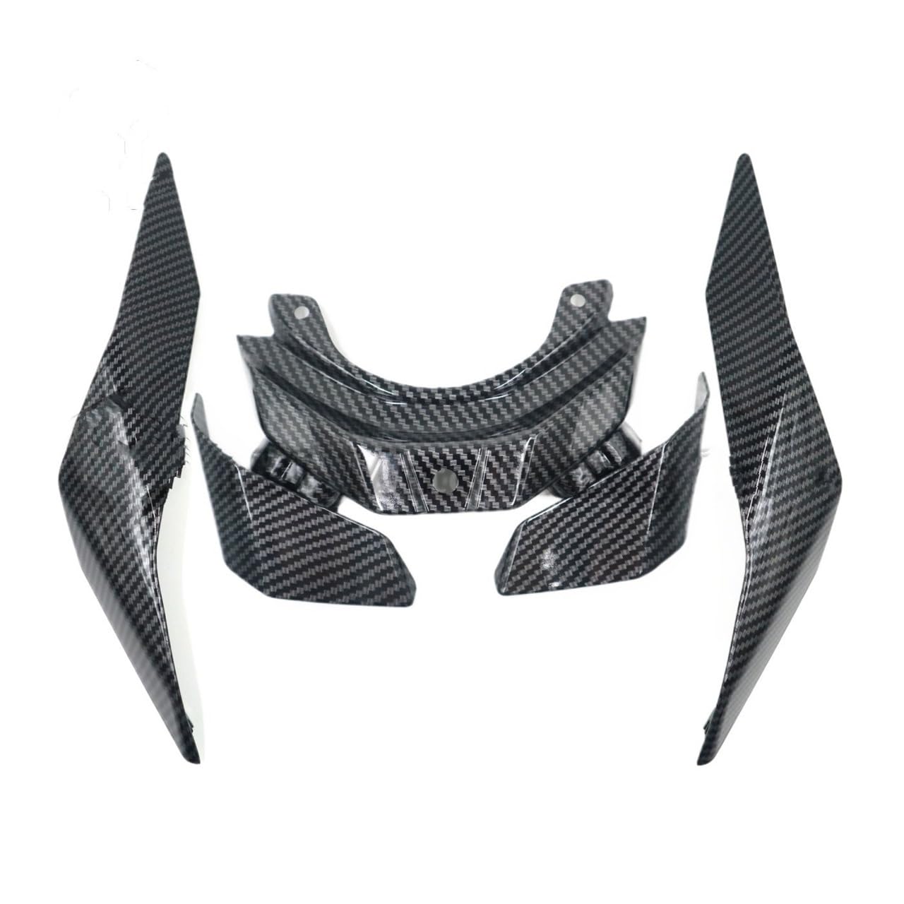 DUSHUO Spoiler Flügel Für MT10 Für MT 10 Für MT-10 2017-2020 Winglet Aerodynamische Flügel Kit Spoiler Front Scheinwerfer Untere Verkleidung(Rear Tailgate-1) von DUSHUO