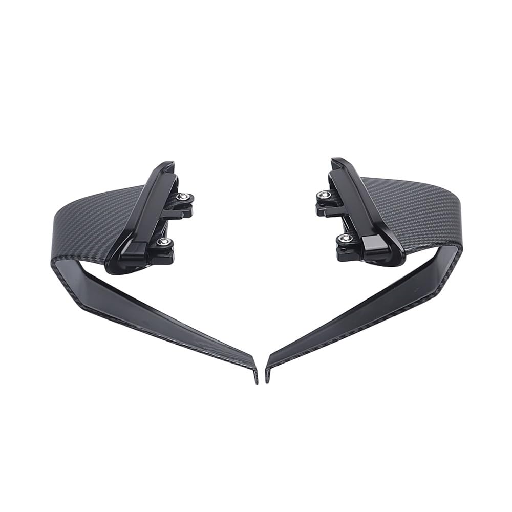 DUSHUO Spoiler Flügel Für Monster 937 SP Für Plus Für Monster 950 2021 2022 2023 Motorrad Spoiler Flügel Aerodynamische Seite Winglet(Carbon Fiber Black) von DUSHUO
