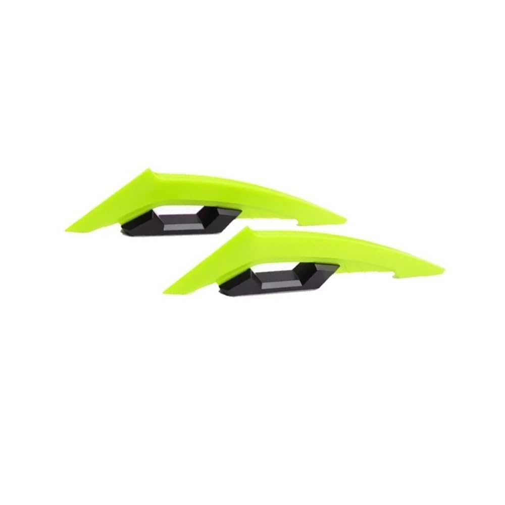 DUSHUO Spoiler Flügel Für Motorrad Roller 1 Paar Universal Motorrad Winglet Aerodynamische Spoiler Dynamische Flügel Dekoration Aufkleber(Yellow) von DUSHUO
