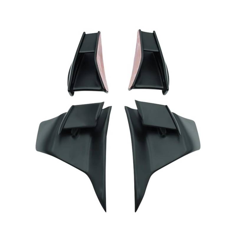 DUSHUO Spoiler Flügel Für Ninja 400 Für Ninja 400 2018 2019 2020 2021 2022 2023 Motorrad Festen Wind Flügel Aerodynamische Spoiler Winglets Verkleidung(Color-1 1 Set) von DUSHUO