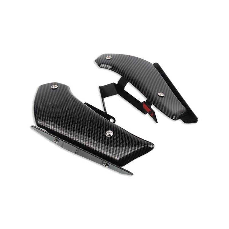 DUSHUO Spoiler Flügel Für Ninja 400 Für Ninja400 Spoiler Aerodynamische Flügel Kit Feste Winglet Verkleidung Flügel Motorrad Zubehör von DUSHUO