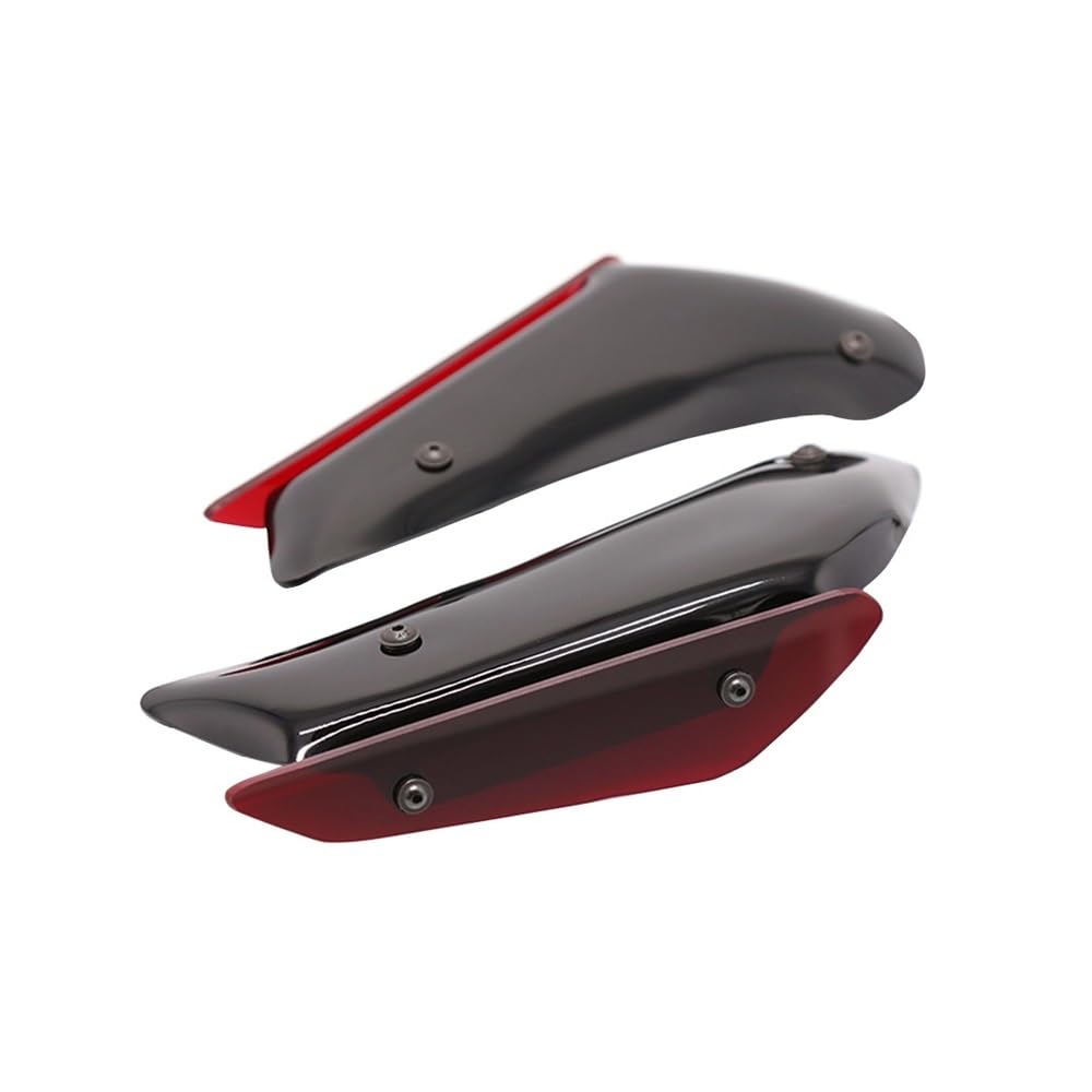 DUSHUO Spoiler Flügel Für Ninja Für ZX14R Für ZX-14R Für ZZR1400 Motorrad Verkleidung Teile Aerodynamische Flügel Kit Feste Winglet Verkleidung Flügel(Red) von DUSHUO