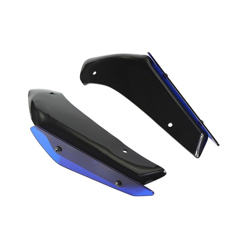 DUSHUO Spoiler Flügel Für R1 2020-2024 Verkleidung Motorrad Aerodynamische Flügel Kit Feste Winglet Verkleidung Flügel(Blue) von DUSHUO