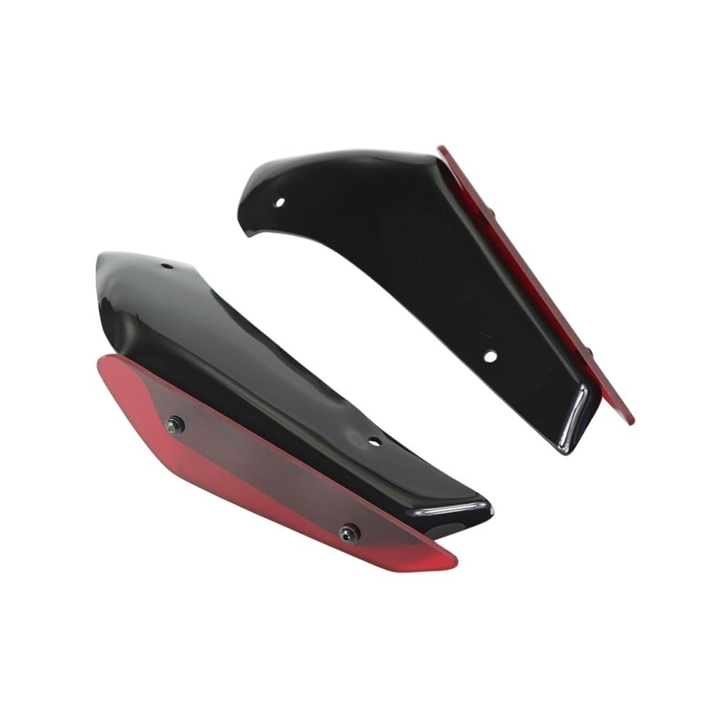 DUSHUO Spoiler Flügel Für R1 2020-2024 Verkleidung Motorrad Aerodynamische Flügel Kit Feste Winglet Verkleidung Flügel(Red) von DUSHUO
