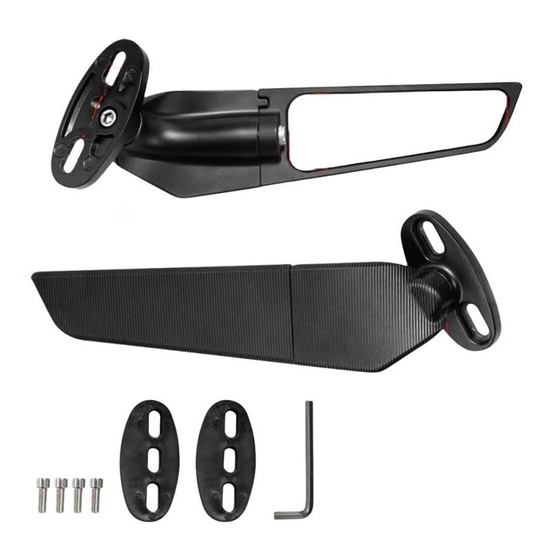 DUSHUO Spoiler Flügel Für S1000RR Für MS1000RR 2019 2020 2021 2022 2023 Motorrad Spiegel Winglets Aerodynamische Seite Flügel Spoiler Verkleidung(Color 2021-2022) von DUSHUO