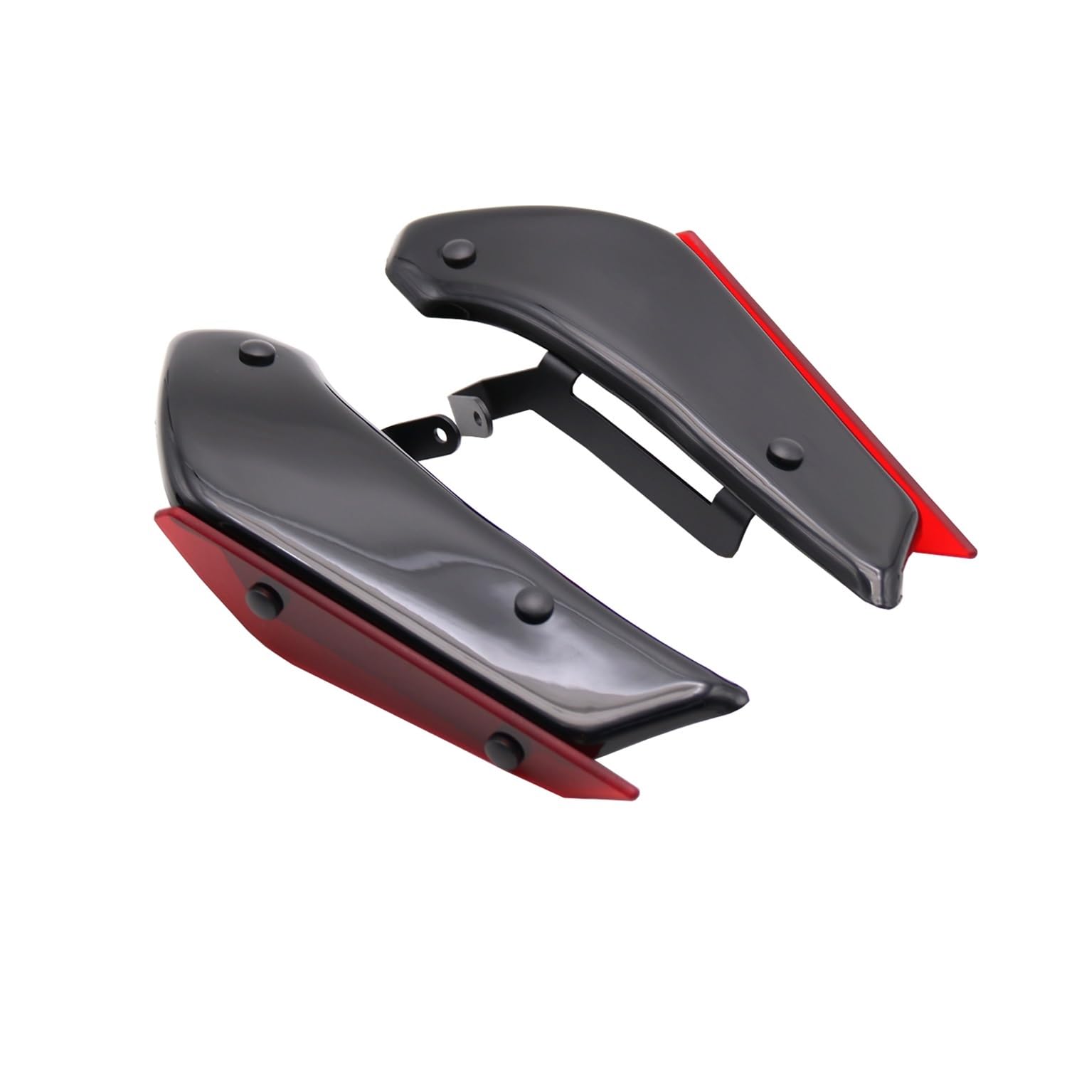DUSHUO Spoiler Flügel Für S1000RR Für S 1000 RR 2019-2021 Motorrad Seite Abtrieb Sport Spoiler Aerodynamische Feste Winglet Verkleidung Flügel Windschutzscheibe(Red) von DUSHUO