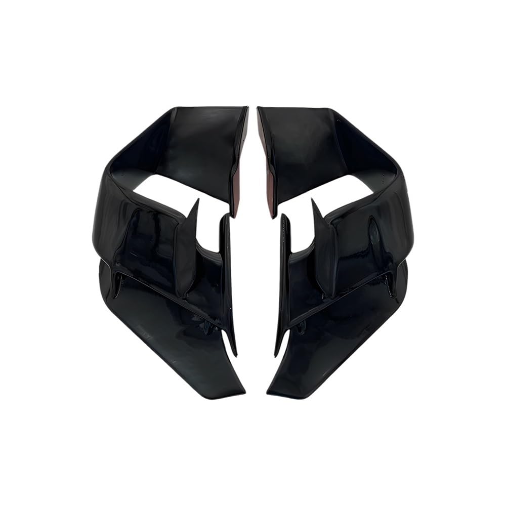 DUSHUO Spoiler Flügel Für S1000RR Für S1000 RR 2015 2016 2017 2018 Motorrad Frontspoiler Aerodynamische Winglet Feste Flügel Verkleidung(Black) von DUSHUO