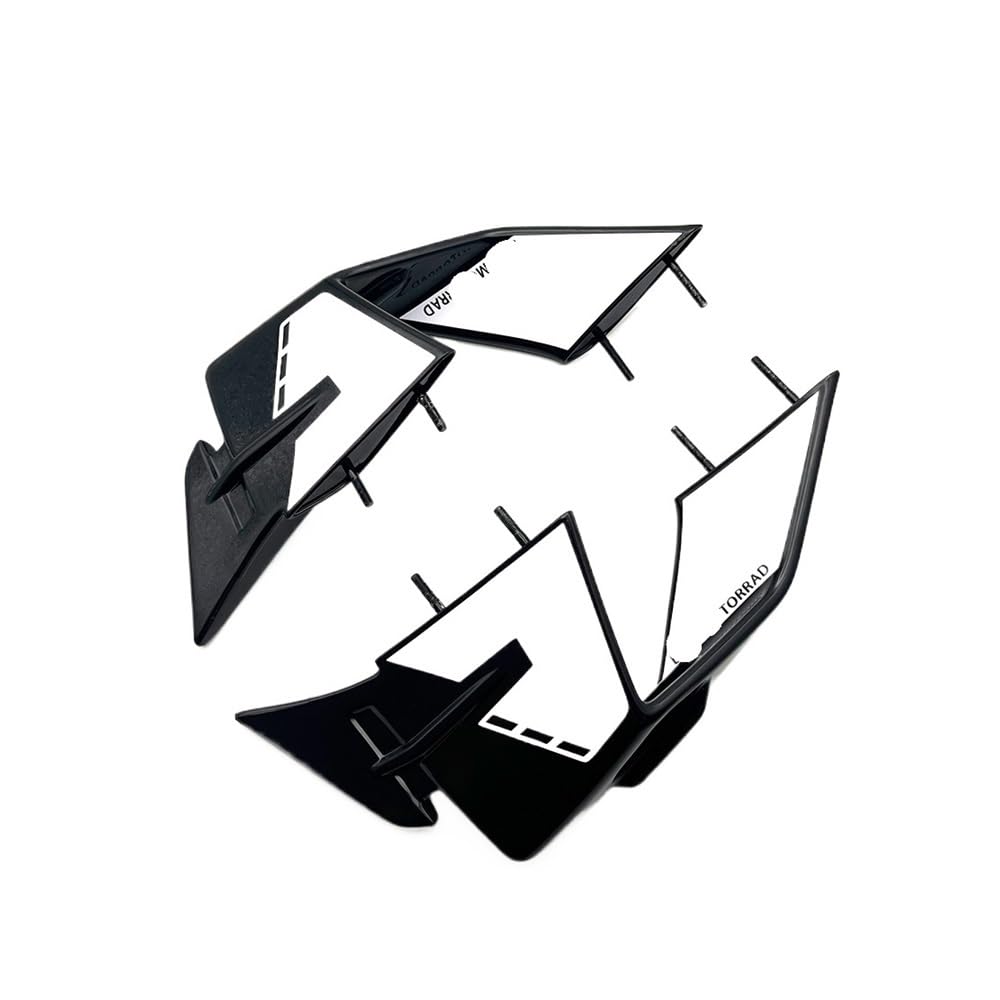 DUSHUO Spoiler Flügel Für S1000RR Für S1000 RR 2019-2024 Motorrad Verkleidung Seite Wingle Kit Winglet Aerodynamische Flügel Deflektor Spoiler(23-24 White) von DUSHUO