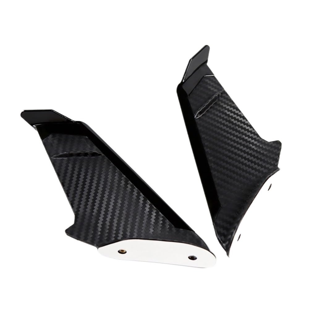 DUSHUO Spoiler Flügel Für YZF Für R1 Für R3 Für R6 Für R7 Für R15 Für R25 Für R3 Für S1000RR Für HP4 Motorrad Winglet Aerodynamischer Flügelspoiler(Black) von DUSHUO