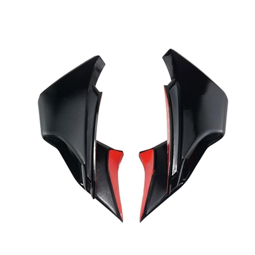 DUSHUO Spoiler Flügel Für YZF-R6 2017–2023, Frontverkleidung, Aerodynamische Winglets, Seitenspoiler, Dekorativer Dynamischer Flügelsatz, Deflektor(Black) von DUSHUO