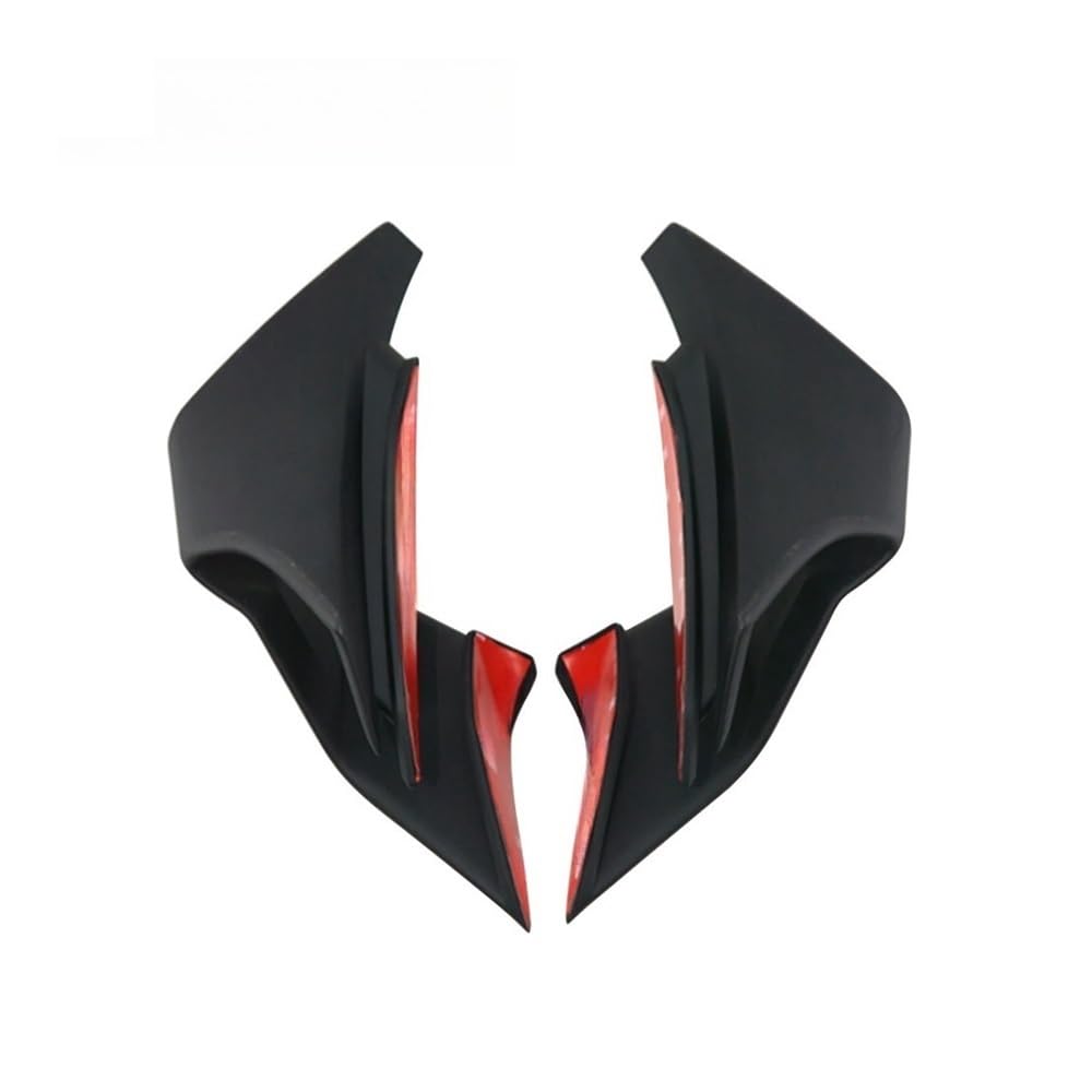 DUSHUO Spoiler Flügel Für YZF-R6 2017–2023, Frontverkleidung, Aerodynamische Winglets, Seitenspoiler, Dekorativer Dynamischer Flügelsatz, Deflektor(Matte Black) von DUSHUO