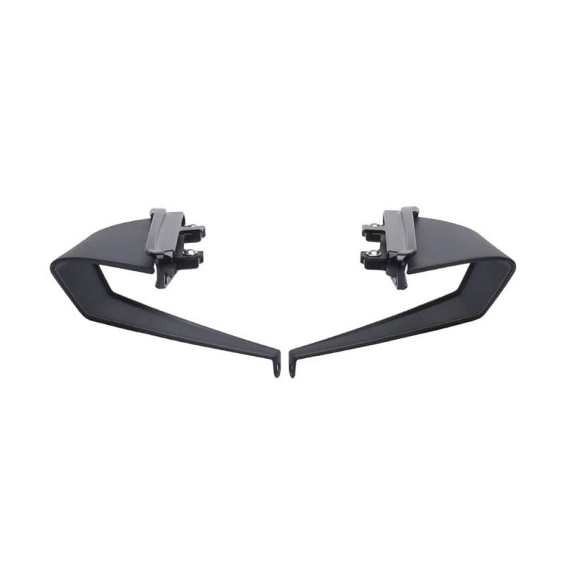 DUSHUO Spoiler Flügel Motorrad Aerodynamische Seite Abtrieb Spoiler Feste Winglet Flügel Für Monster 937 SP Für Plus Für Monster 950 2021-2023(Black - Black) von DUSHUO