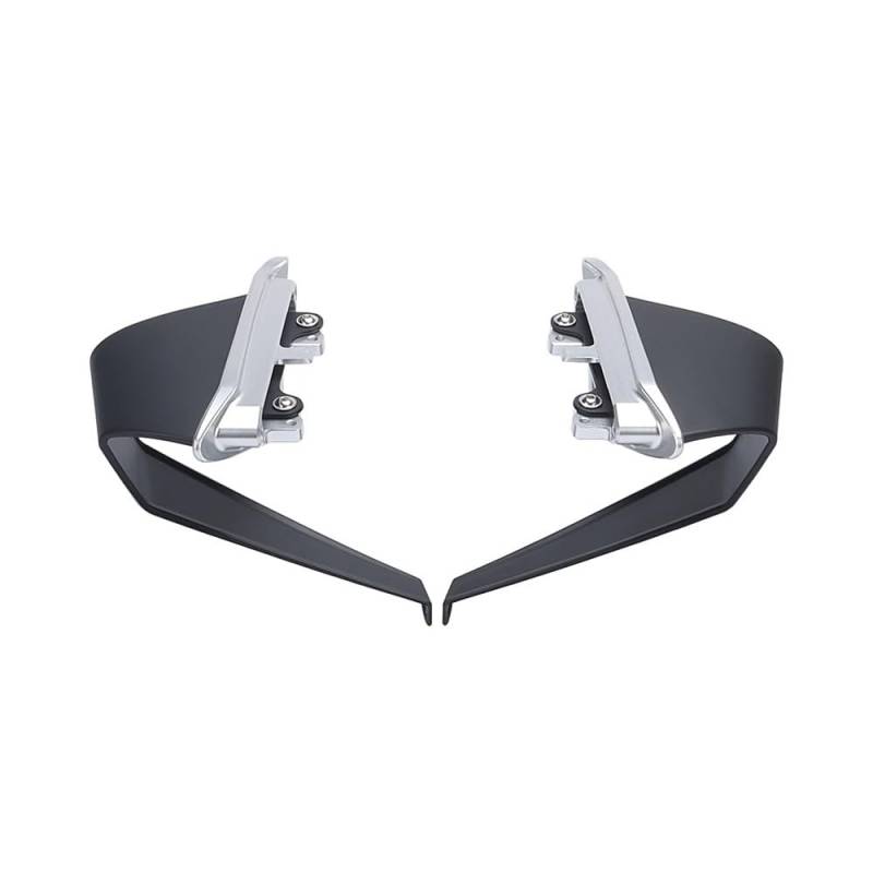 DUSHUO Spoiler Flügel Motorrad Aerodynamische Seite Abtrieb Spoiler Feste Winglet Flügel Für Monster 937 SP Für Plus Für Monster 950 2021-2023(Black - S) von DUSHUO