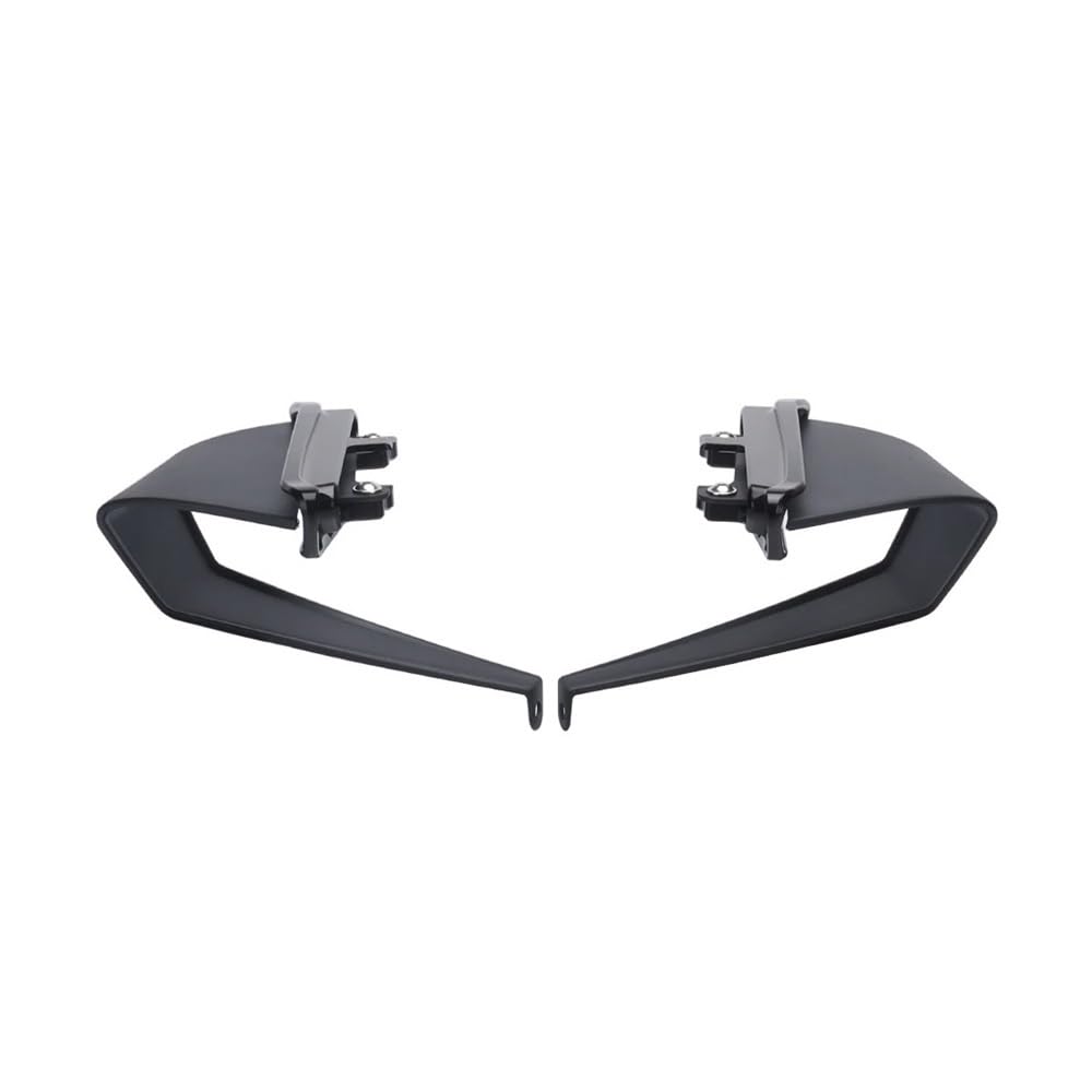 DUSHUO Spoiler Flügel Motorrad Aerodynamische Seite Abtrieb Spoiler Feste Winglet Für Monster 937 SP Für Plus Für Monster 950 2021-2023(Black - Black) von DUSHUO