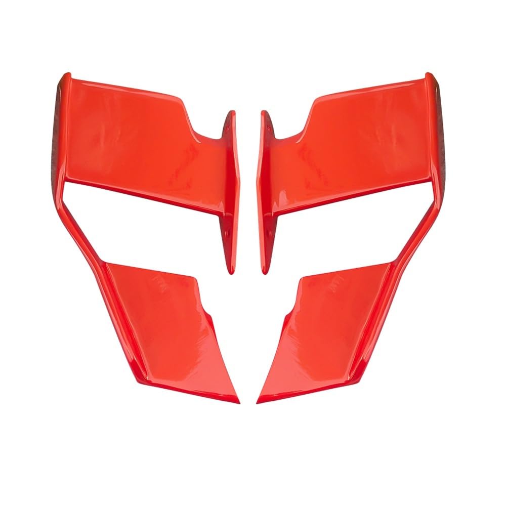 DUSHUO Spoiler Flügel Motorrad Aerodynamische Seite Spoiler Verkleidung Fixed Wing Kit Zubehör Für S1000R Für S 1000R Für M1000R 2021-2024(Red) von DUSHUO