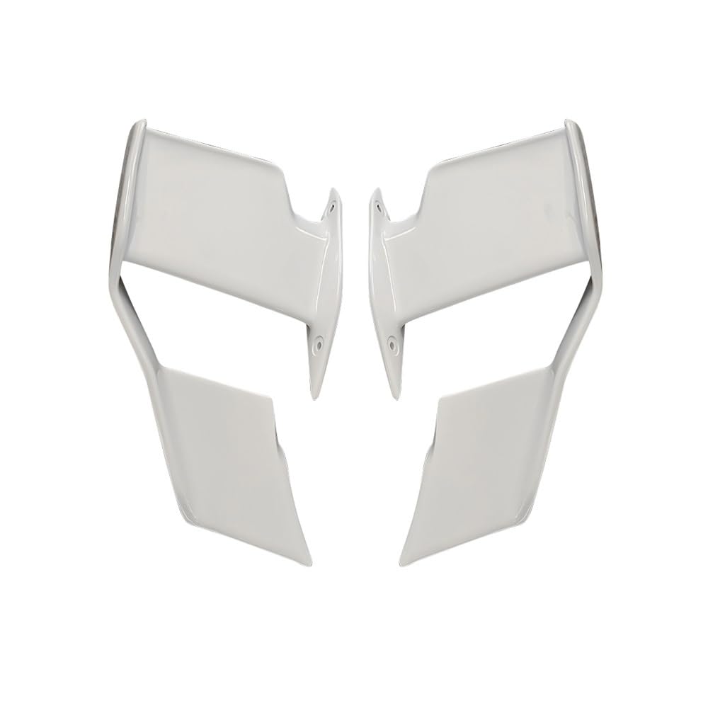 DUSHUO Spoiler Flügel Motorrad Aerodynamische Seite Spoiler Verkleidung Fixed Wing Kit Zubehör Für S1000R Für S 1000R Für M1000R 2021-2024(White) von DUSHUO