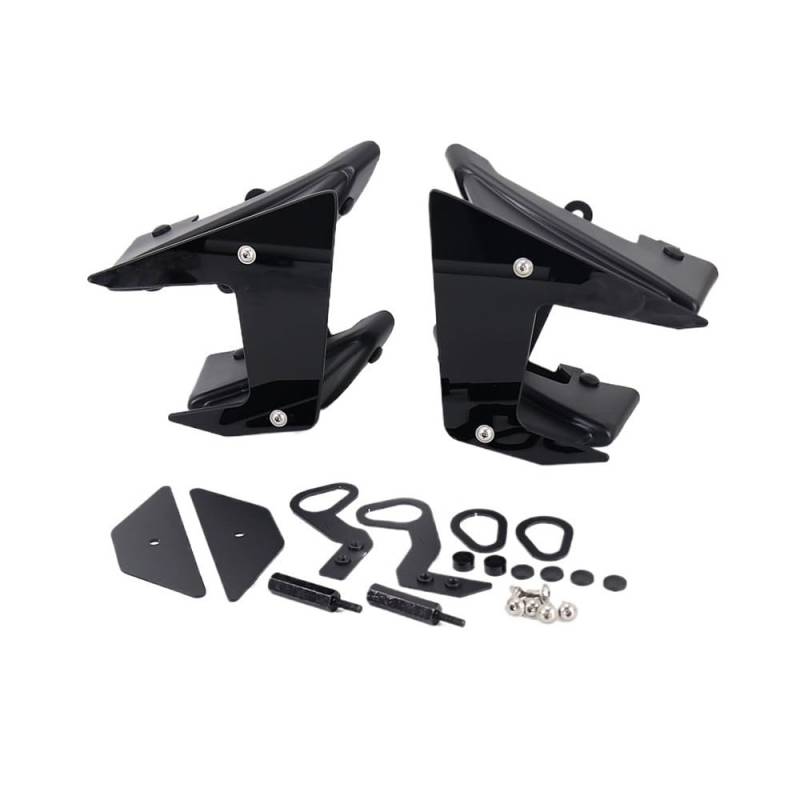 DUSHUO Spoiler Flügel Motorrad Deflektor Teile Seite Abtrieb Spoiler Feste Winglet Verkleidung Aerodynamische Flügel Für MT-09 SP Für MT09(Black) von DUSHUO