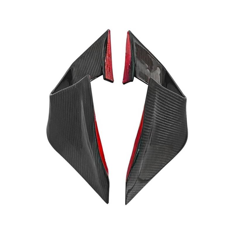 DUSHUO Spoiler Flügel Motorrad Feste Wind Flügel Aerodynamische Spoiler Winglet Für ZX-25R Für ZX25R Für ZX-4R Für ZX-4RR 2021-2024(Color 02) von DUSHUO