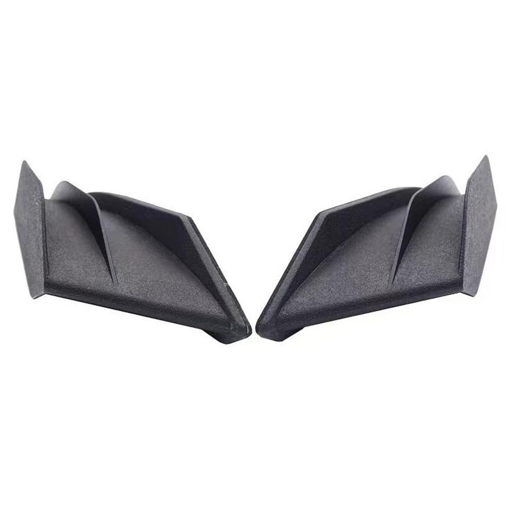DUSHUO Spoiler Flügel Motorrad-Festwind-Motorrad-Verkleidungsflügel Motorrad-Spoilerflügel Verkleidungs-Winglets Aerodynamische Winglets(Black) von DUSHUO