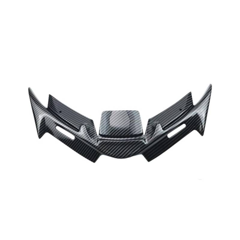 DUSHUO Spoiler Flügel Motorrad-Flügelabweiser Motorrad-Frontspoiler Aerodynamische Winglets Modifizierte Motorradteile(Carbon Fiber p) von DUSHUO