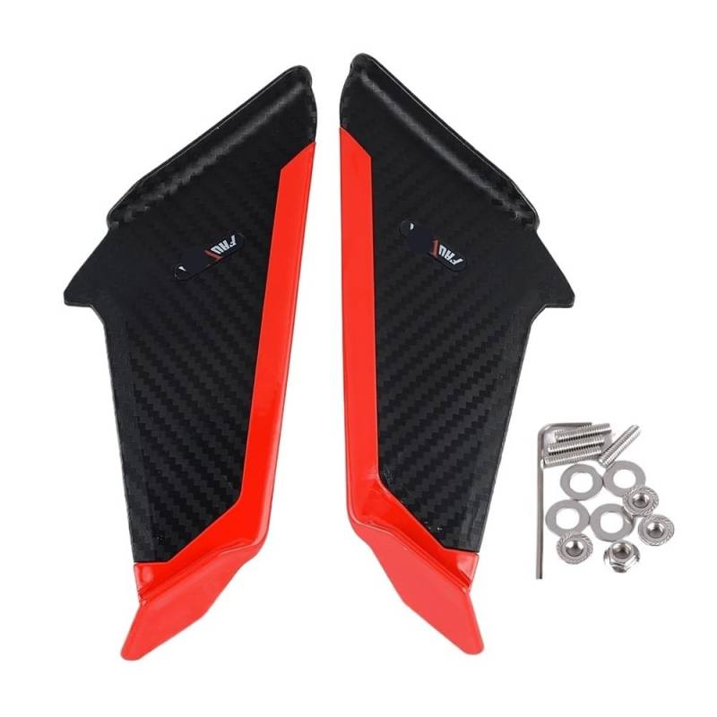 DUSHUO Spoiler Flügel Motorrad Front Aerodynamische Winglets Seite Spoiler Dynamische Verkleidung Flügel Kit Für CBR600 Für CBR650R Für CBR1000(Color 3) von DUSHUO