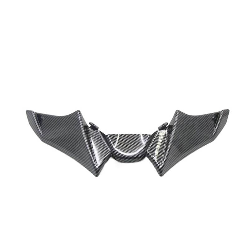 DUSHUO Spoiler Flügel Motorrad Frontspoiler Winglet Aerodynamische Flügel Kit Spoiler Protector Für MT-09 SP Für MT 09 21 2022(Carbon Fiber Look) von DUSHUO