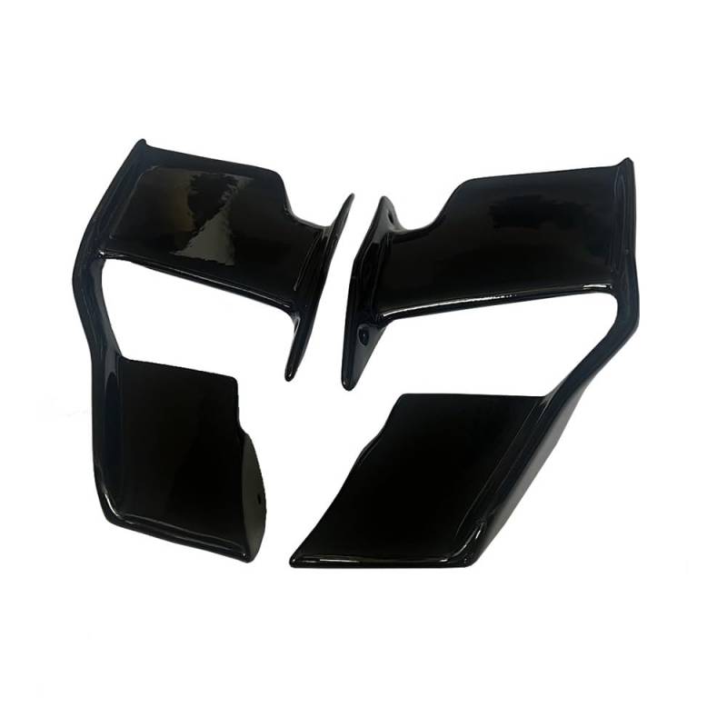 DUSHUO Spoiler Flügel Motorrad Frontverkleidung Winglets Seite Winglet Aerodynamische Flügel Kit Spoiler Windschutzscheibe Spoiler Für S1000R Für S1000R 2021-2023(Black) von DUSHUO