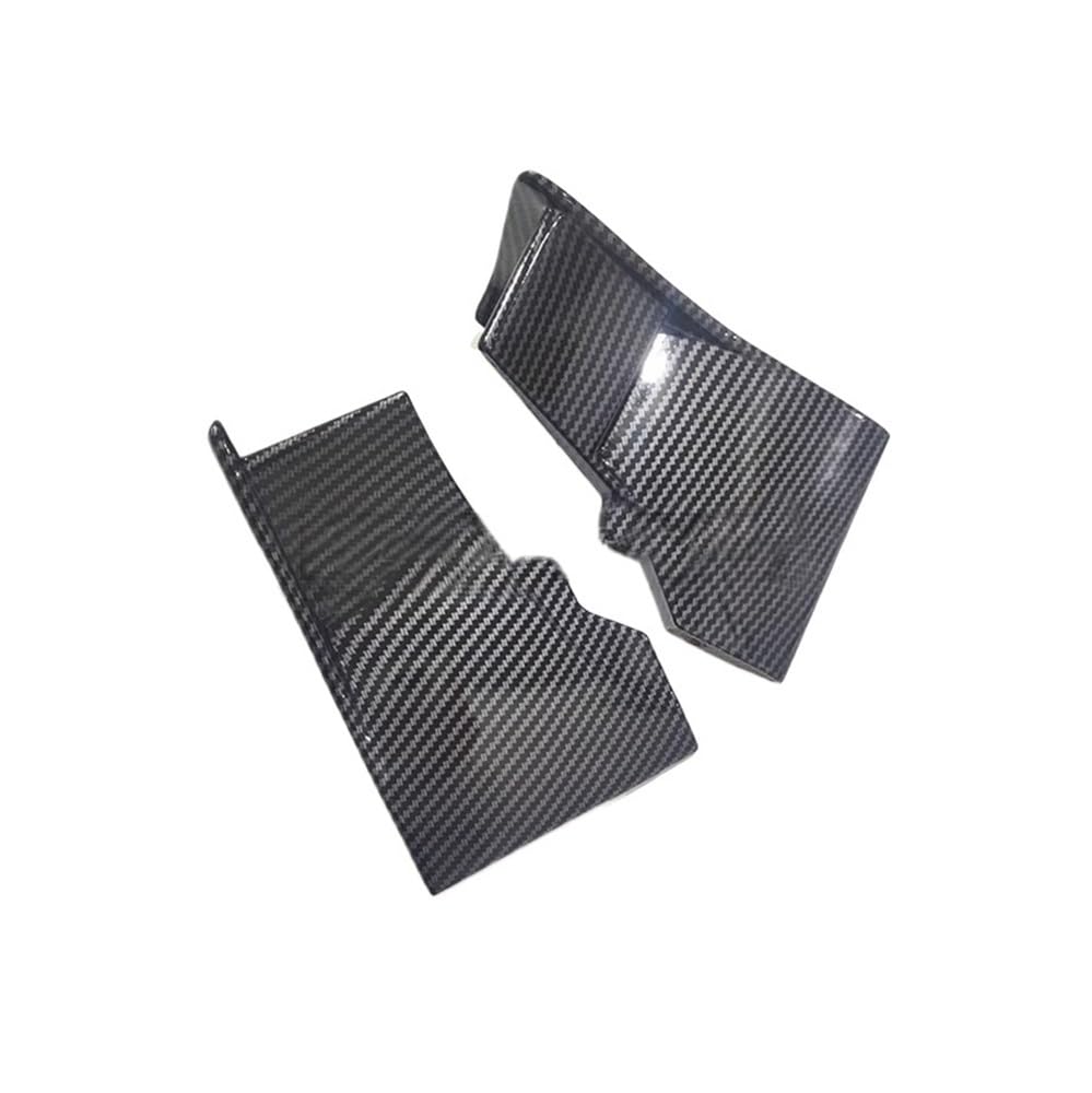 DUSHUO Spoiler Flügel Motorrad Seite Winglets Aerodynamische Feste Flügel Deflektor Spoiler Untere Verkleidung Für H2 R Für H2R 2015-2022 2023(Carbon Fiber Look) von DUSHUO