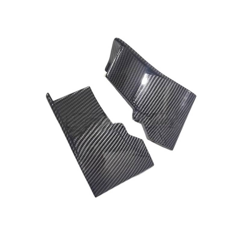DUSHUO Spoiler Flügel Motorrad Seite Winglets Aerodynamische Feste Flügel Deflektor Spoiler Untere Verkleidung Für H2 R Für H2R 2015-2022 2023(Carbon Fiber Look) von DUSHUO