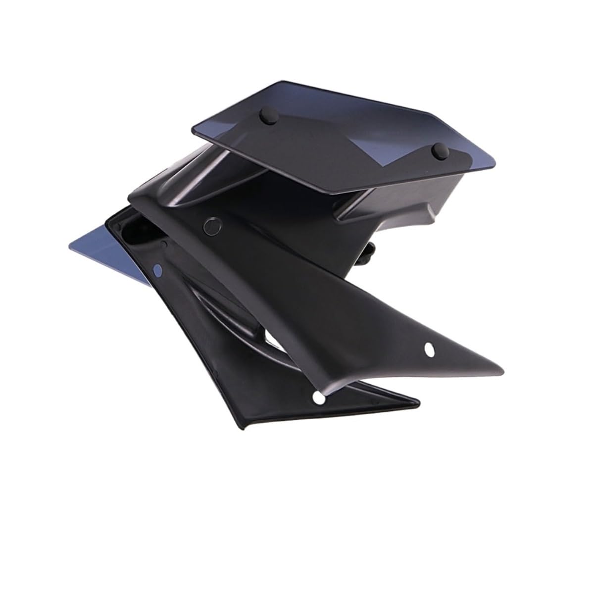 DUSHUO Spoiler Flügel Motorrad-Seitenspoiler-Winglet, Aerodynamischer Festflügelsatz, Fester Winglet-Verkleidungsflügel Für Z900 Für Z 900 2020 2021(20-21 Blue) von DUSHUO