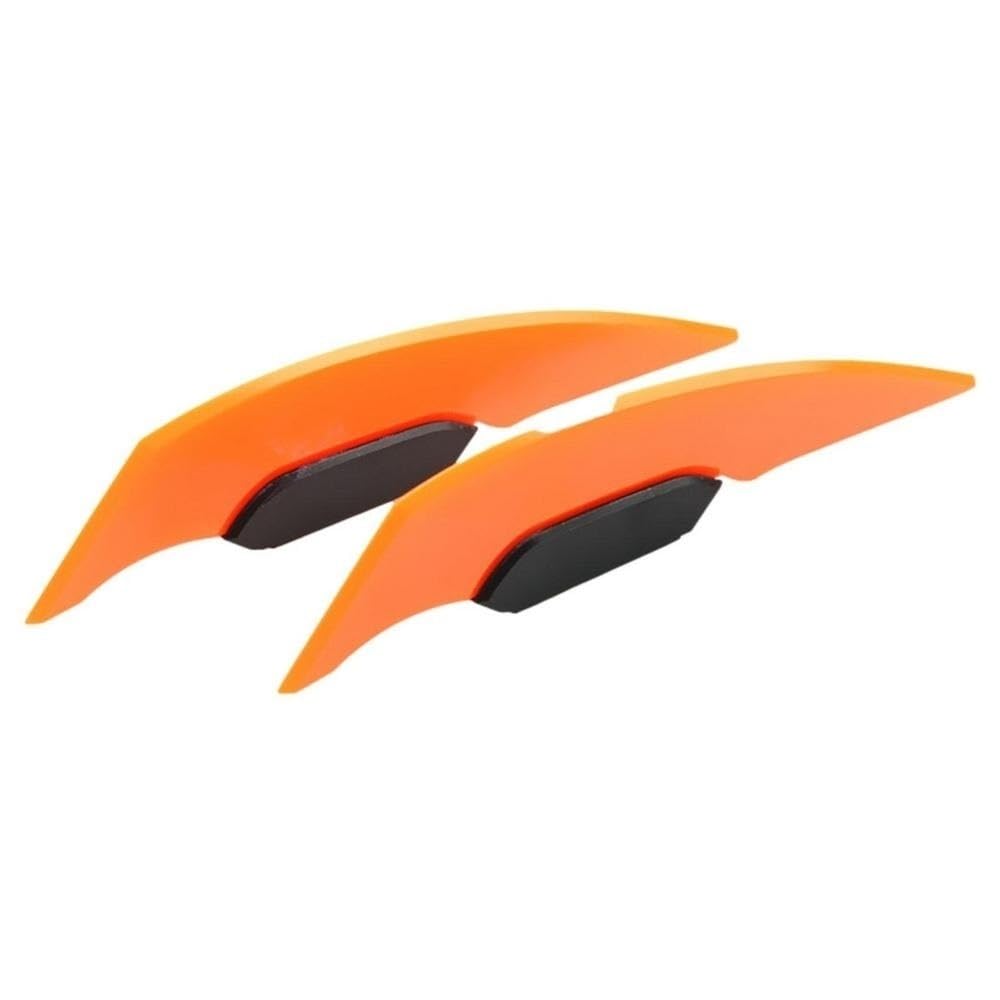 DUSHUO Spoiler Flügel Motorrad-Seitenverkleidungen, Winglets Motorräder Aerodynamische Seitenflügel-Spoiler Fahrräder(Orange) von DUSHUO