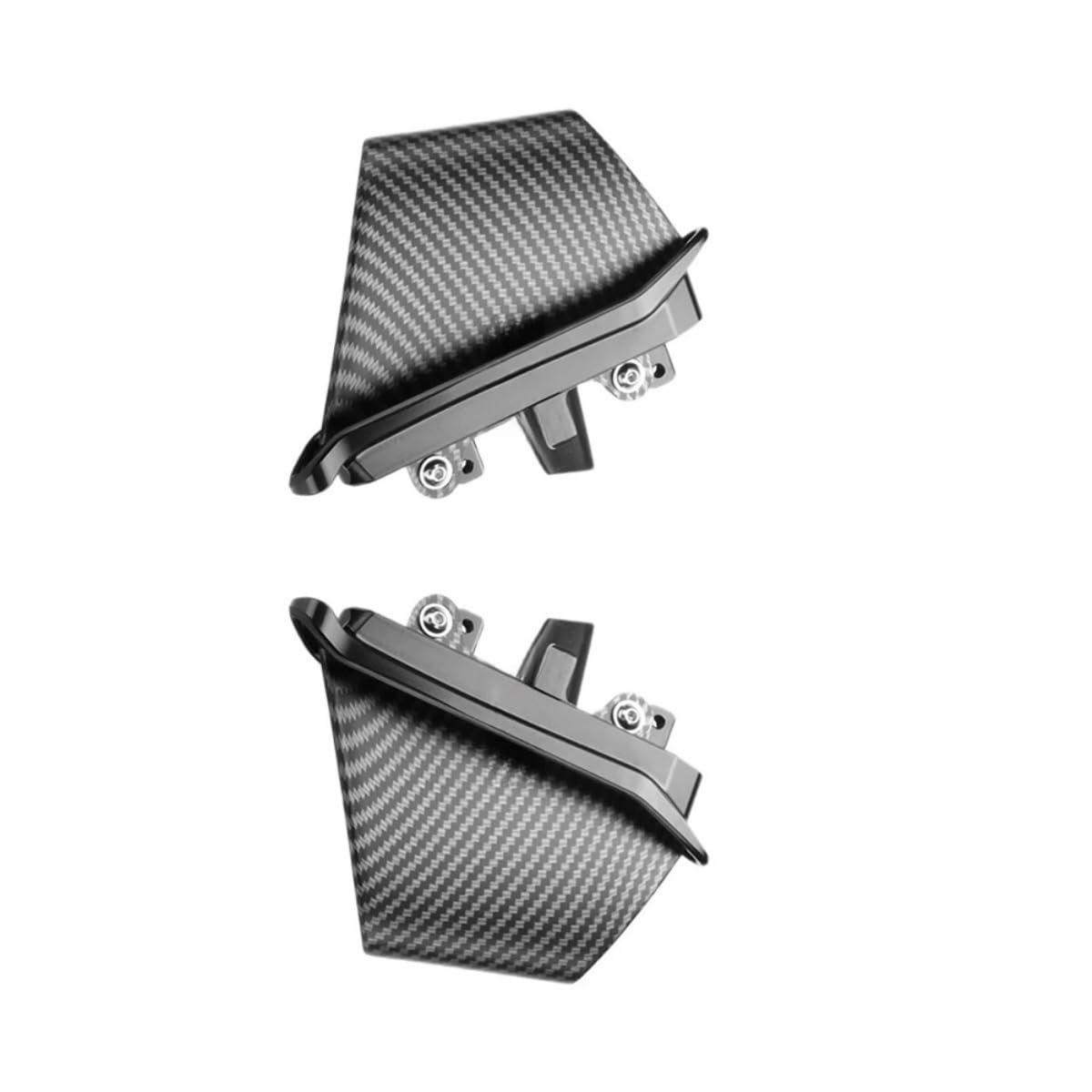 DUSHUO Spoiler Flügel Motorrad Spoiler Flügel Aerodynamische Seite Winglet Für Monster 937 SP Für Plus Für Monster 950 2021 2022 2023(Carbon Fiber Black) von DUSHUO