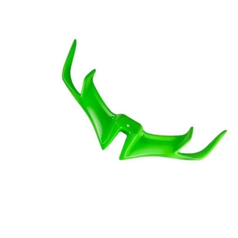 DUSHUO Spoiler Flügel Motorrad-Spoiler Frontverkleidung, Aerodynamische Winglets Fester Windflügel(Green) von DUSHUO