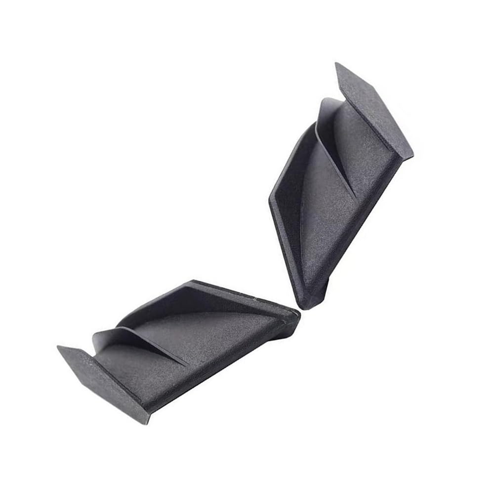DUSHUO Spoiler Flügel Motorrad-Spoiler Seitenverlängerung, Winglet, Motorrad-Spoiler Motorrad-Spoilerflügel Aerodynamische Winglets(Black) von DUSHUO